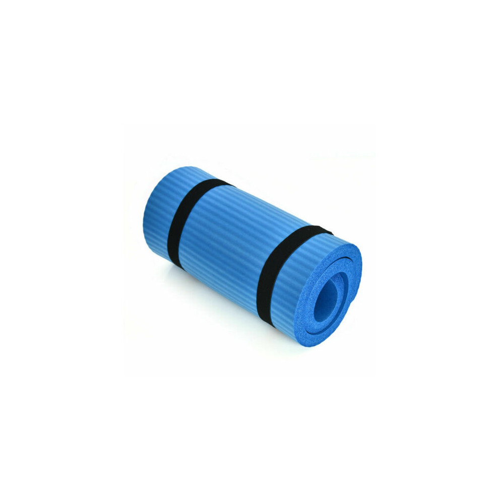 Ranpo Tapis de Yoga Antidérapant Bleu Extra Epais - 15mm