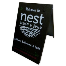 (Black, Yes) A-Board Pavement Sign Magnetic Board Display Metal