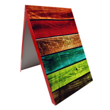 (Red, Yes) A-Board Pavement Sign Magnetic Board Display Metal
