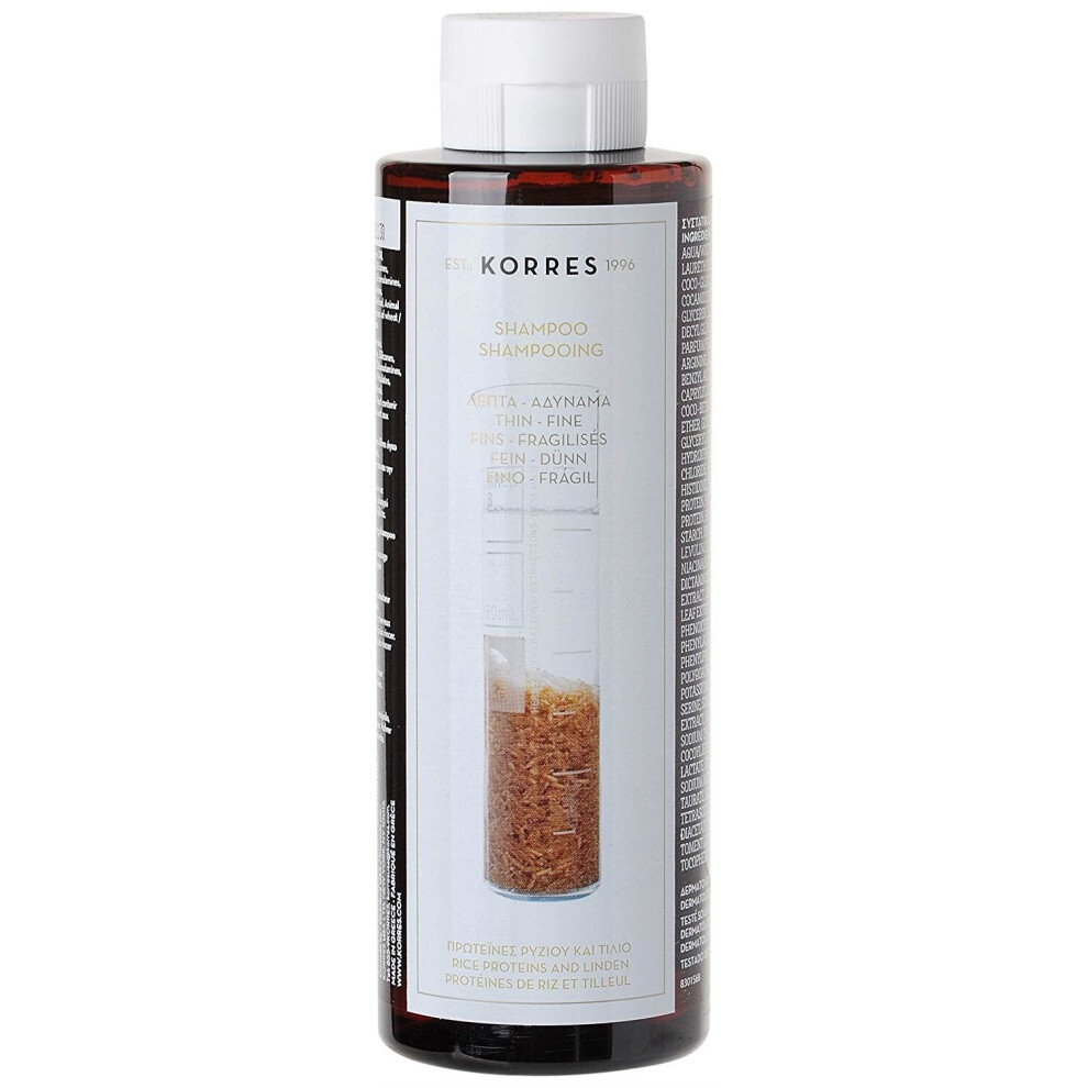 Korres Shampoo Rice Proteins & Linden 250Ml