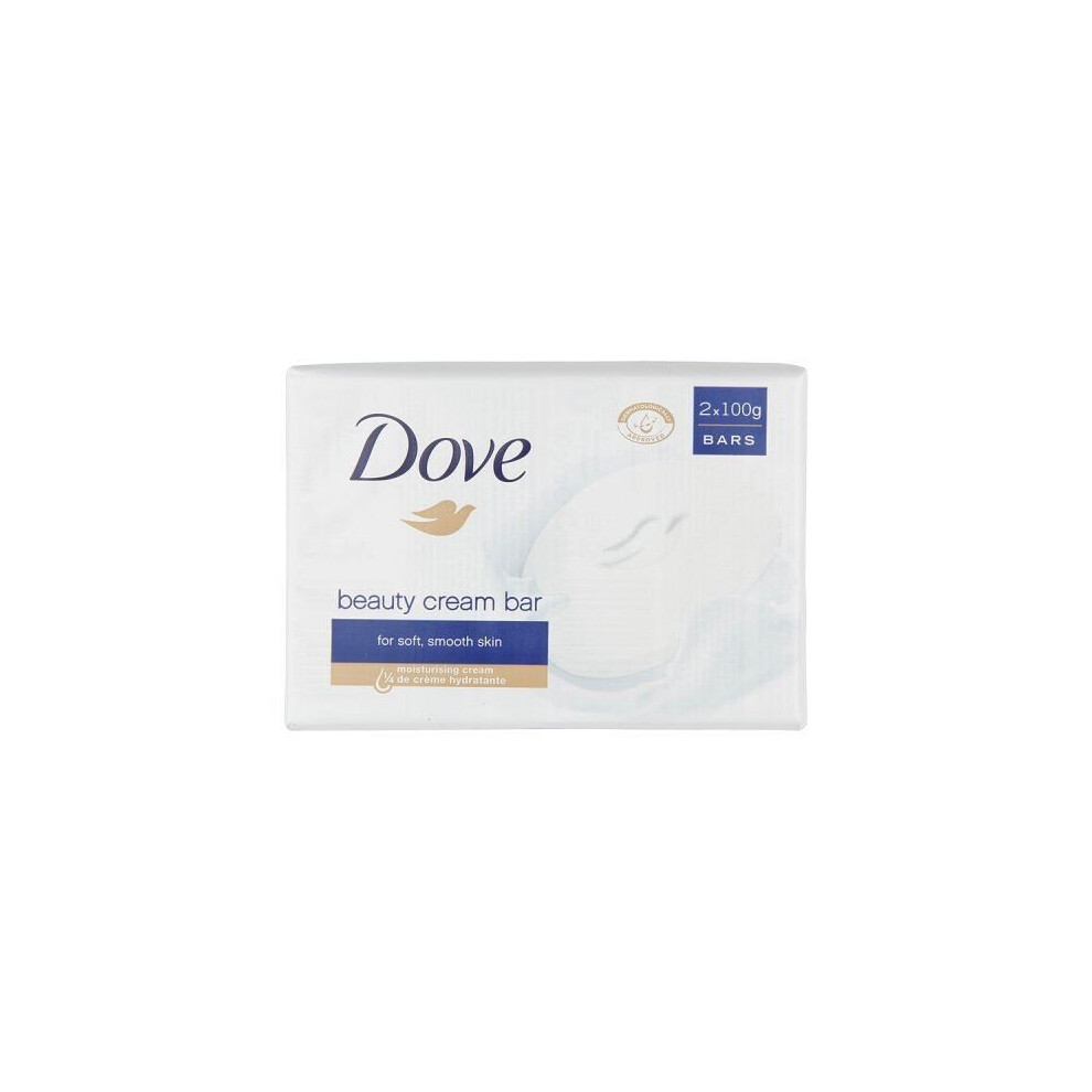 Original Cream Dove Beauty Bar Soap 2 X 100G - U