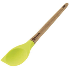 Outwell Bamboo & Silicone Mixing Cooking Spoon | Green