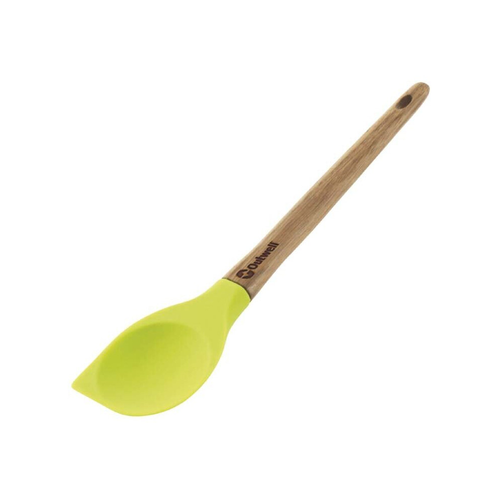 Outwell Bamboo & Silicone Mixing Cooking Spoon | Green