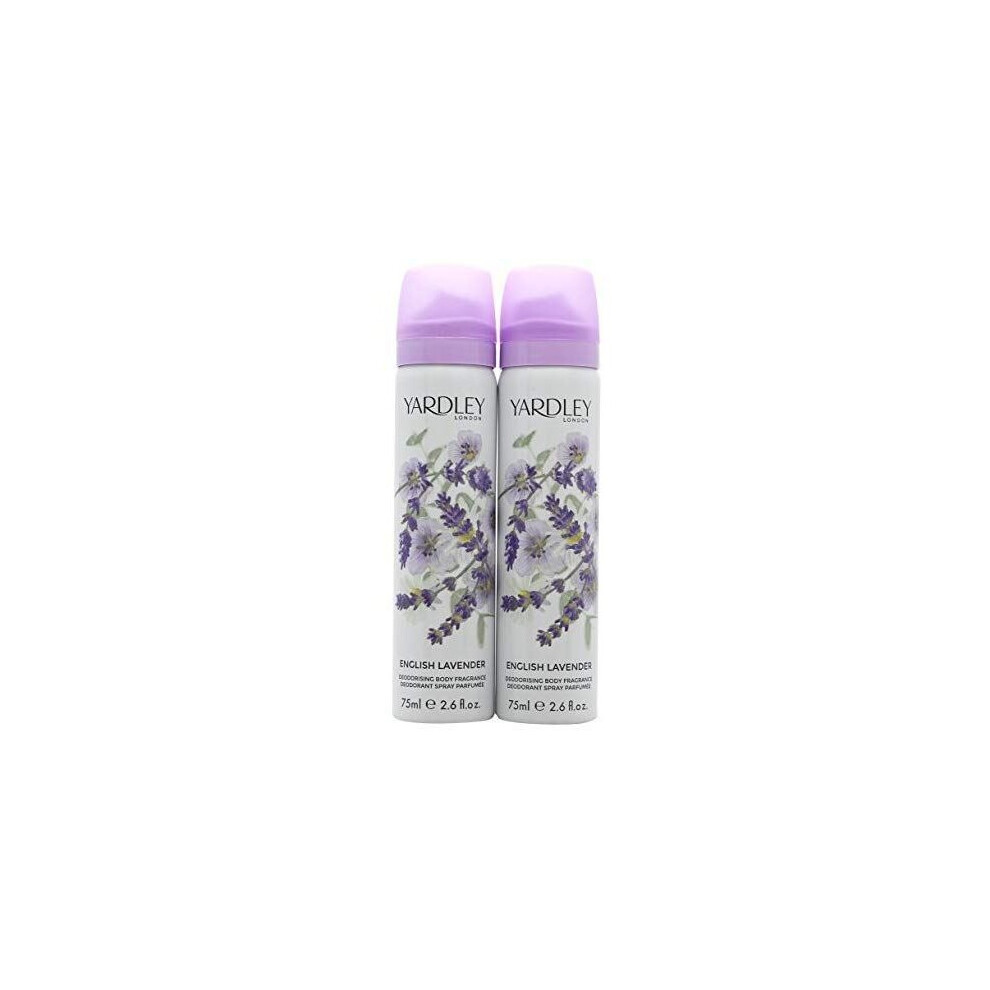 Yardley English Lavender Body Spray 2 x 75ml