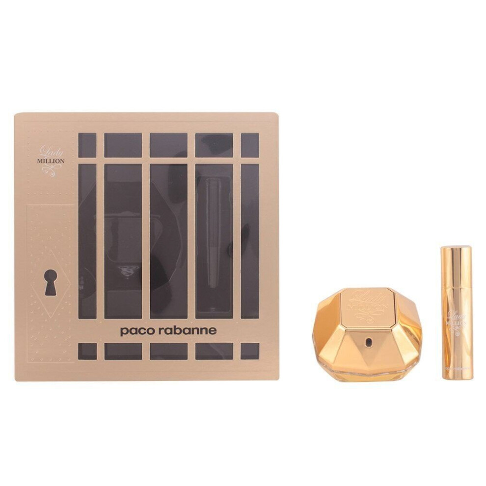 Paco Rabanne Lady Million 50ml EDP Spray / 10ml EDP Travel Spray