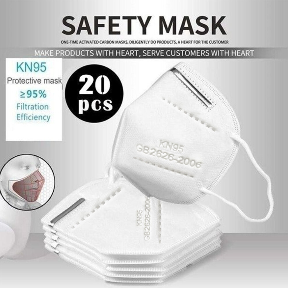 (10) N95 FFP2 Disposable Protective Face Mask