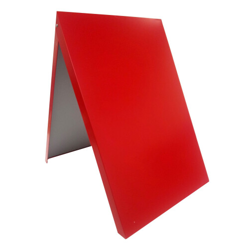 A-Board Red Pavement Sign Magnetic Board Metal