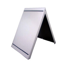 (White, No) A-Board Pavement Sign Board Stand Metal A1 Posters