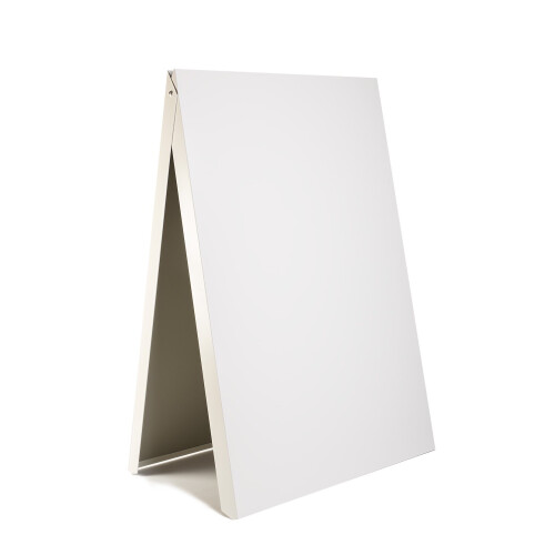 (White, No) A-Board Pavement Sign Board Stand Metal A1 Posters 1