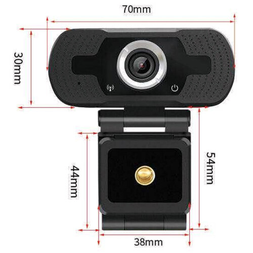 Black 1080P HD Webcam | HD Plug & Play Web Camera With Mic 2
