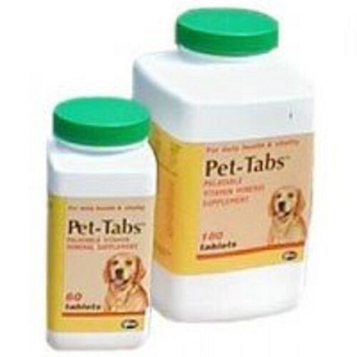 Pet Tabs Multivitamin and Minerals Tablets (Size: 60 Tablet Pot)