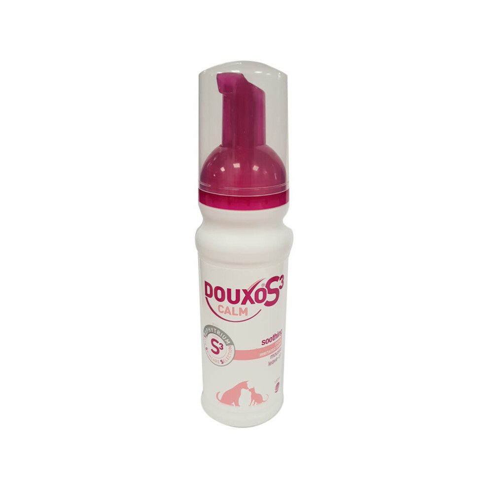 Douxo S3 Calm Foam Mousse 150ml No Rinse For Itchy Sensitive Skin In Dogs & Cats