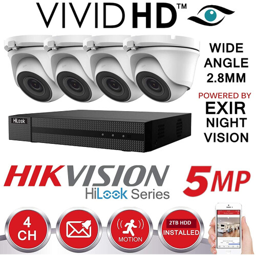 Hikvision Hikvision CCTV 4K 5MP Night Vision DVR Home Security System Kit(2TB) 1
