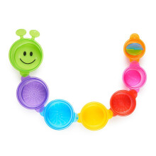 Munchkin Bath Toy Cups Caterpillar Spillers 7Pk