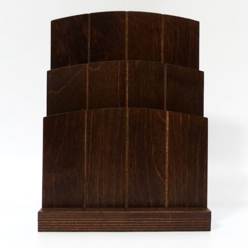 Wooden Leaflets Menu Holder Table Top W