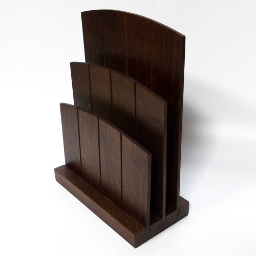 Wooden Leaflets Menu Holder Table Top W 1