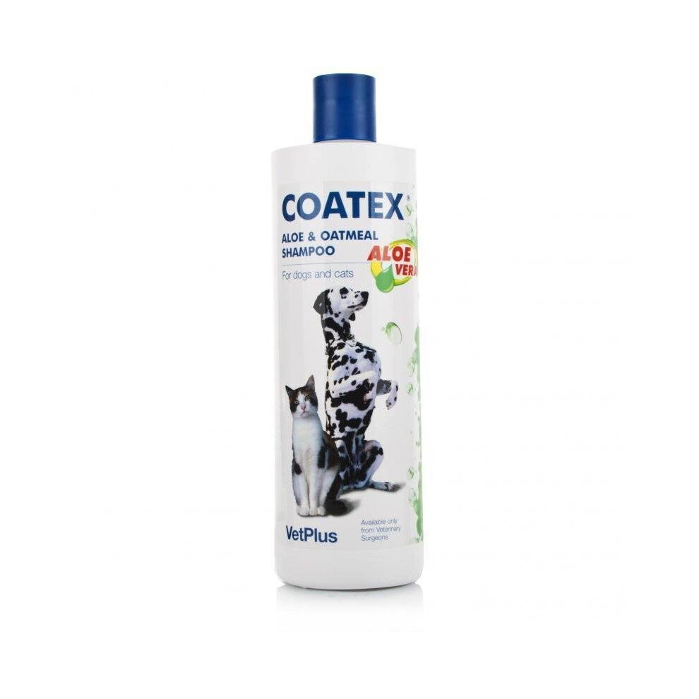 Coatex Aloe and Oatmeal Soothing Shampoo 500ml For Dogs Cats With Sensitive Skin