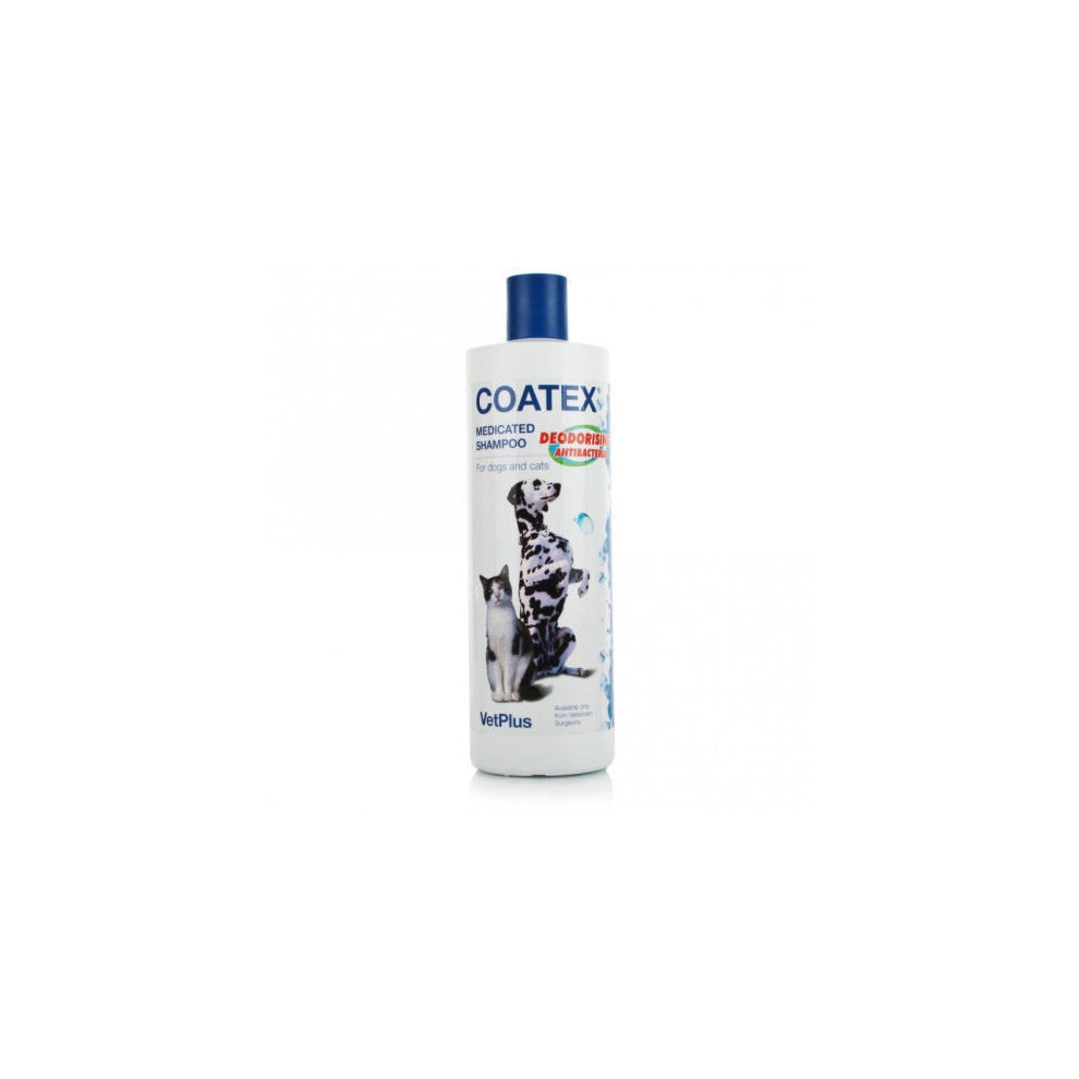 Coatex Medicated Shampoo For Dogs Antibacterial Anti-Fungal 500ml