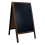 (No) Pavement Board Wooden Blackboard Print Chalk FL2 1