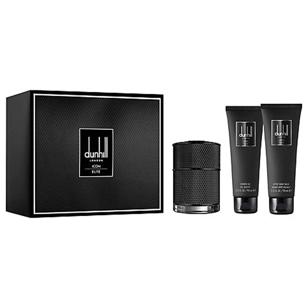 Dunhill Icon Elite Gift Set 50ml EDP + 90ml Shower Gel + 90ml Aftershave Balm