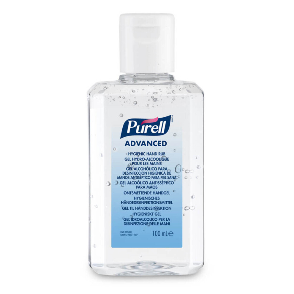 PURELLÂ® Advanced Hygienic Hand Rub Sanitiser 100mL Flip Top Bottle