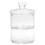Alpina 2 Tier Stackable Glass Cookie Jar Decorative Sweet Container With Lid 5