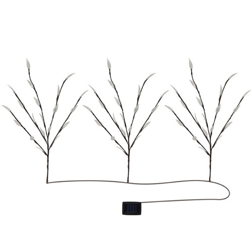 3PK Solar Powered Tree Garden Lights | 60 LED Bulbs per Tree 1