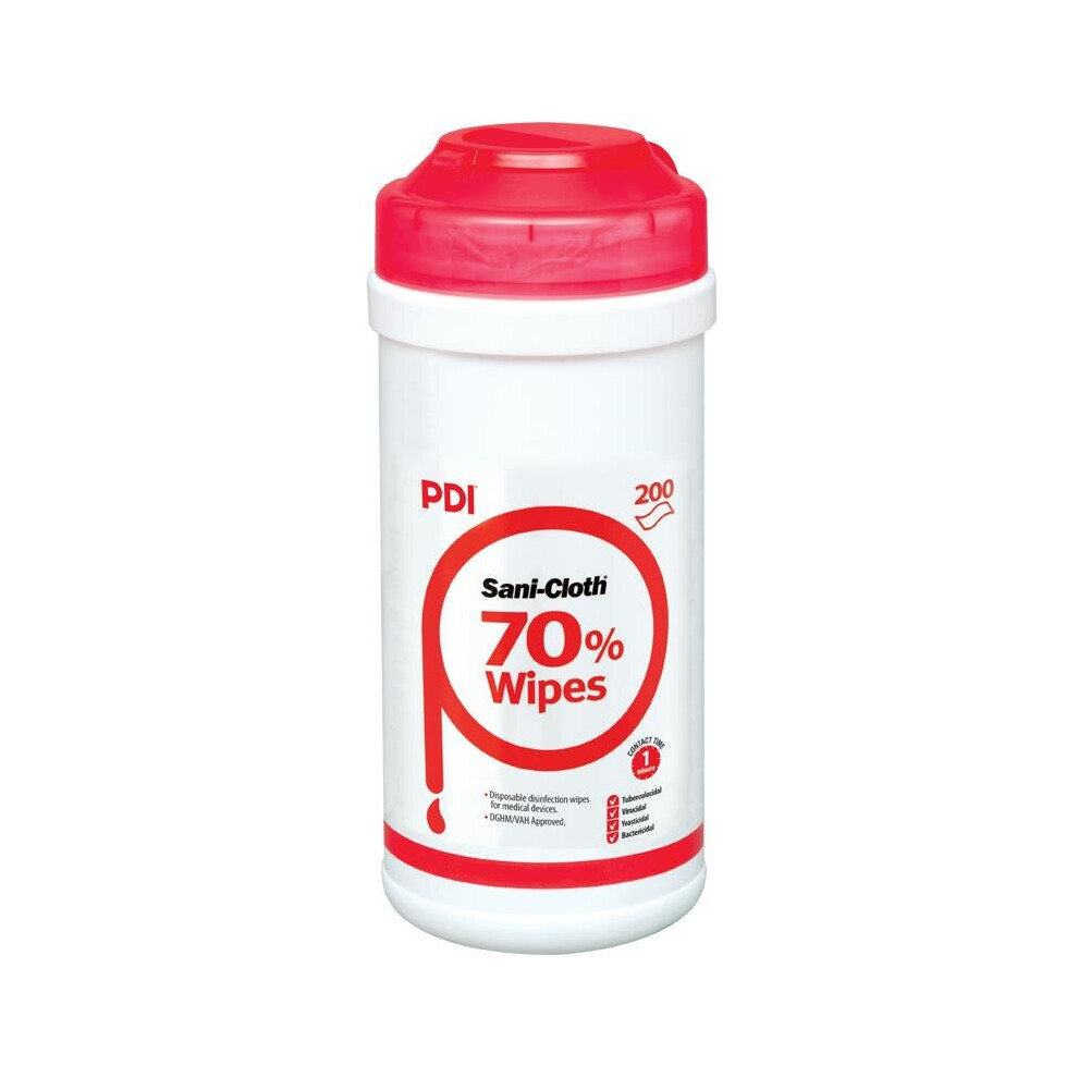 PDI Sani-Cloth 70% Alcohol Wipes, Canister of 200