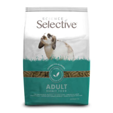 Science Selective Rabbit Food 1.5kg - Adult Formula, High Fibre, No Added Sugars, Finest Ingredients | Code 4111