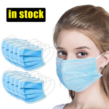 (Azul, 50 piezas) Mascarilla facial desechable médica y quirúrgica