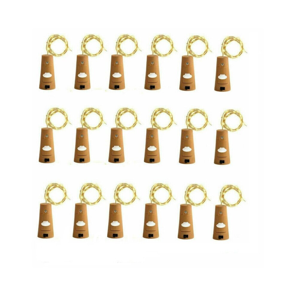 12pk Cork Bottle 20 LED Fairy Lights - 1m