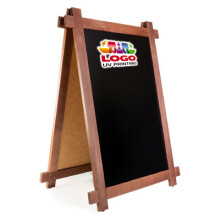 (Yes) Wooden Pavement Chalk Board Blackboard UV Print KR
