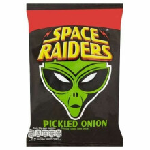 Box of 36 Packs of Space Raiders Pickled Onion Flavour Crisps 25g