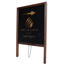 (Yes) Pavement Board Wooden Blackboard Print Chalk FL2