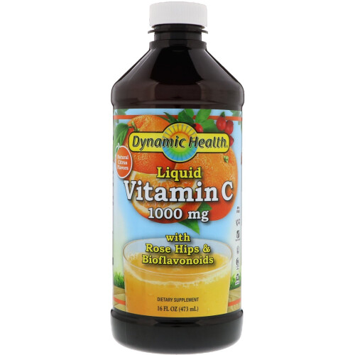Dynamic Health, Nestemäinen Vitamiini C, 16 fl oz (473 ml)