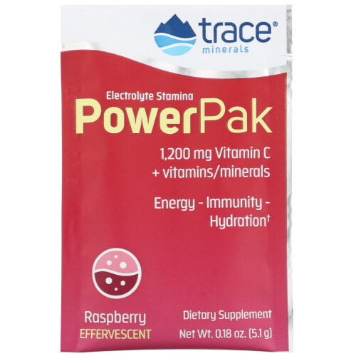 Trace, PowerPak, Raspberry, 30 Stick Packs, 0.22 oz (6.1 g) Each 2