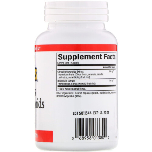 Natural Factors, Bioflavonoïdes d'Agrumes Plus Hespéridine, 650 mg, 90 Capsules 1