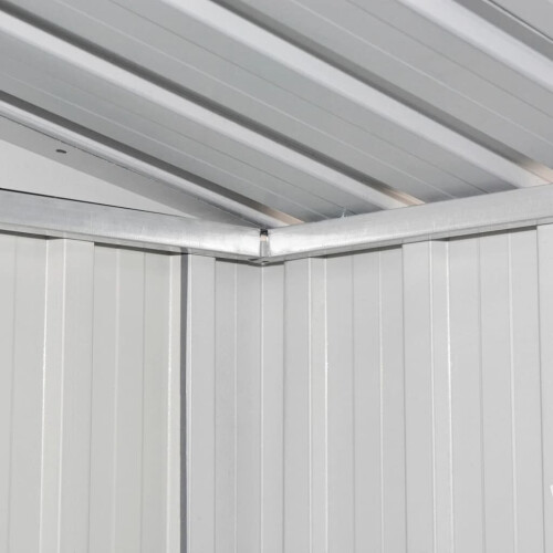 VidaXL vidaXL Gartenschuppen Grau Metall 1