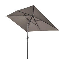Brown Tilting Garden Parasol With Crank - 3 x 2m