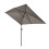 Brown Tilting Garden Parasol With Crank - 3 x 2m 1