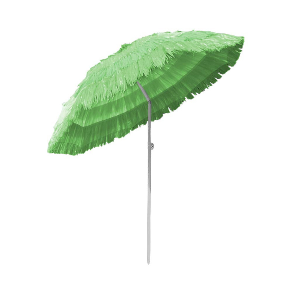 Outdoor Patio Hawaiian Parasol Beach Sun Shade Protection Umbrella Tilting Green