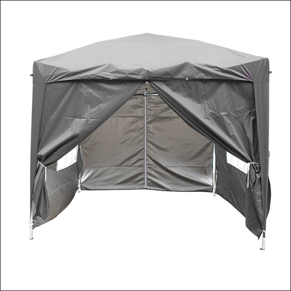 2.5 x 2.5m Garden Pop Up Gazebo Marquee Patio Canopy Wedding Party Tent- Anthracite