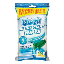 Duzzit Disinfectant Wipes 50pc per pack kills 99.9% bacteria and germs
