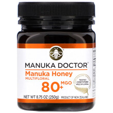 Manuka Doctor, Multifloral Manuka Honung, MGO 80+, 8.75 oz (250 g)