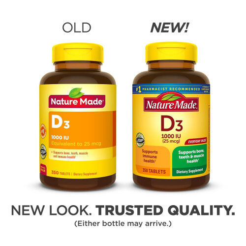 Nature Made Nature Made Vitamin D3 1000 IU (25 mcg) Tablets, 350 ct 1