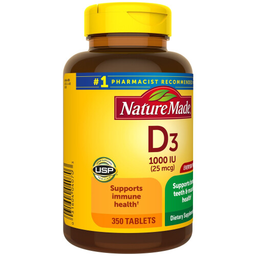 Nature Made Nature Made Vitamin D3 1000 IU (25 mcg) Tablets, 350 ct 2