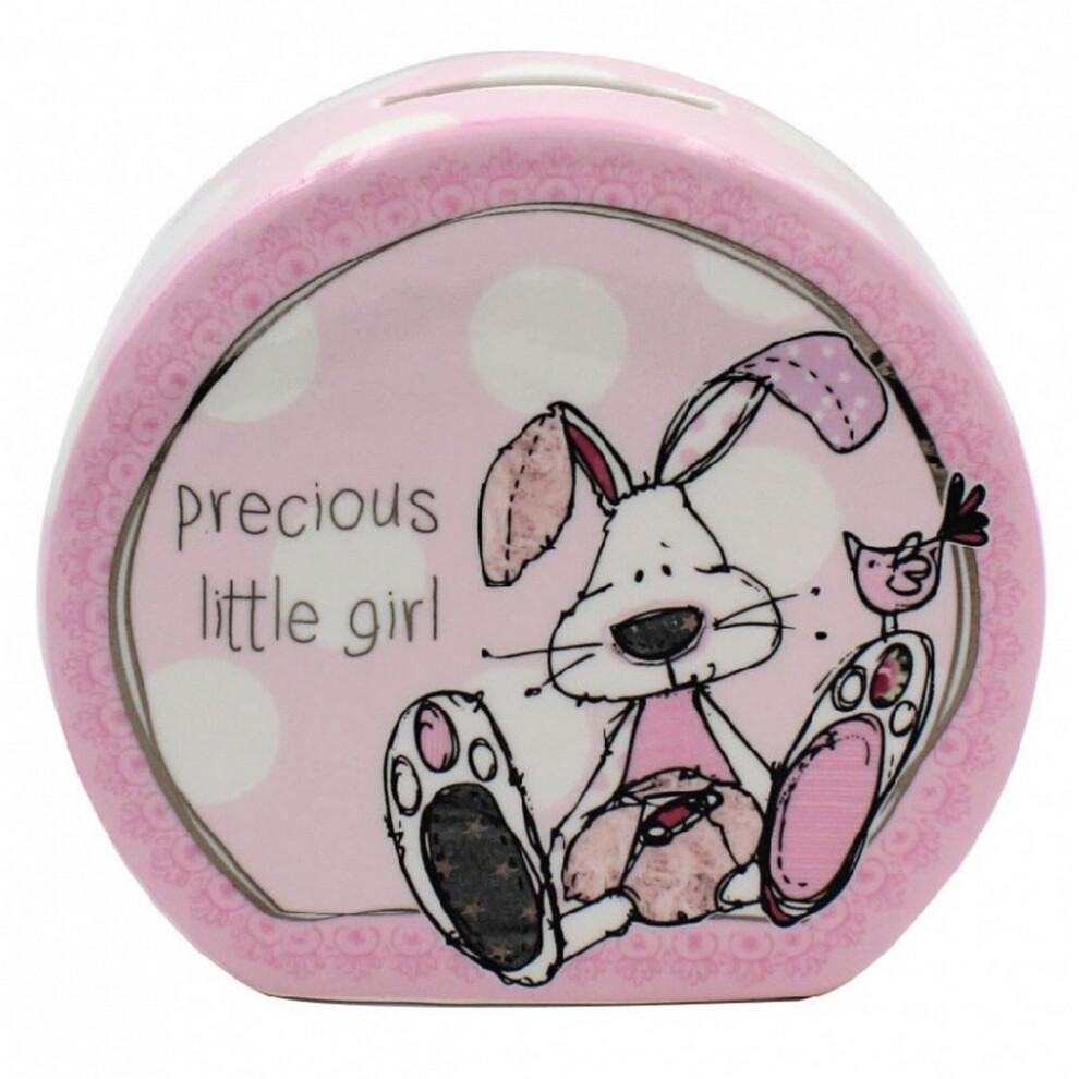 (One Size, Pink) Little Miracles Baby Boys/Girls Ceramic Money Box