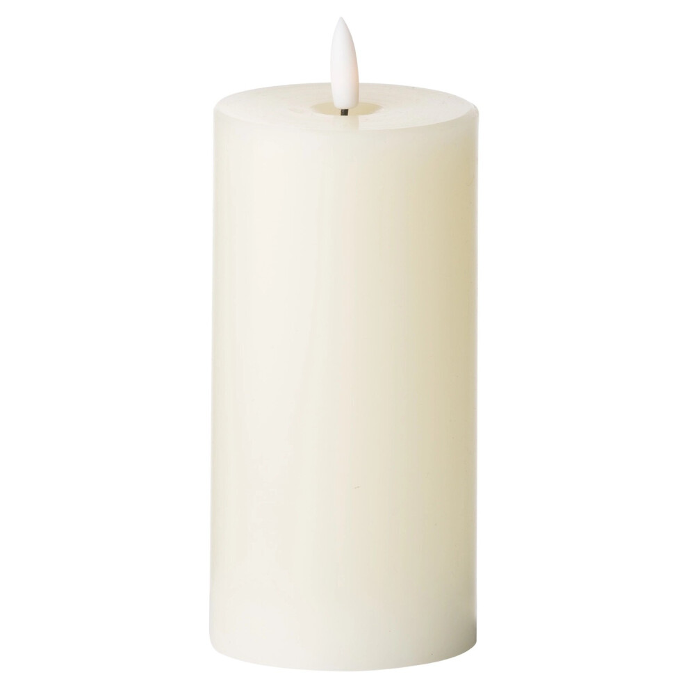 Hill Interiors Ivory Luxe Collection Natural Glow 3 X 6 Led Candle