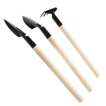 Ranpo Mini Garden Tool Set Spade Wood Handle Metal Head Kids Tools