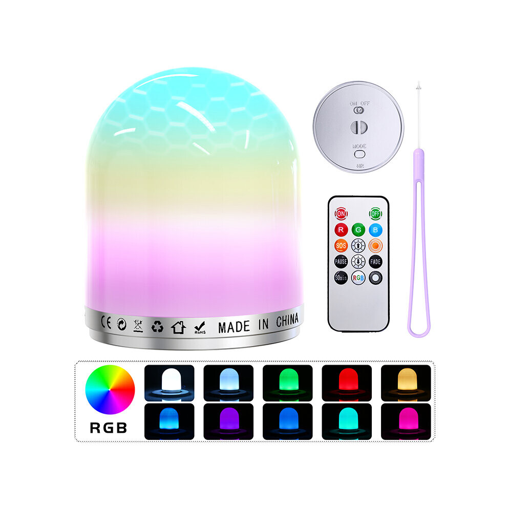 Ranpo Rgb Led Night 5W Portable Beside Lamp Bulb With Remote Light